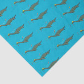 Kute, gelukkig zee monsterplesiosaur cartoon tissuepapier (Detail)