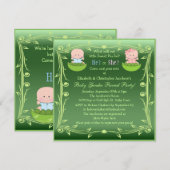 Kute Gender onthullen baby's in erwtenpeul Kaart (Voorkant / Achterkant)