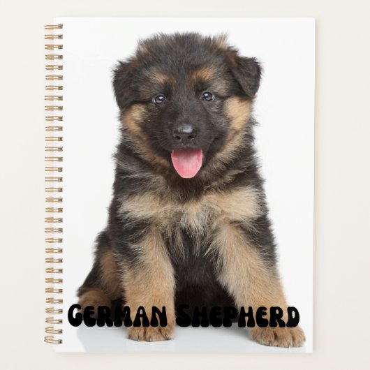 Kute German Shepherd Puppy Calendar Planner (Voorkant)