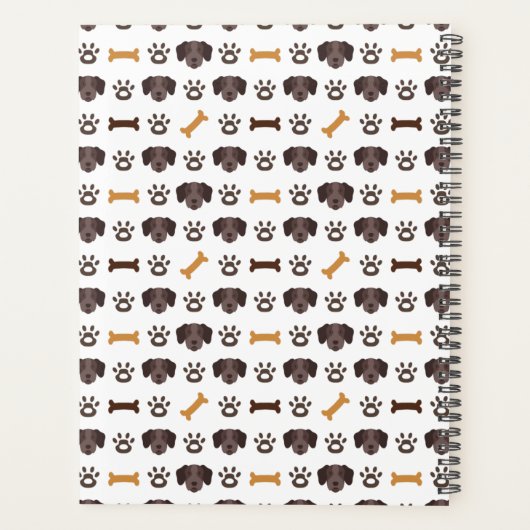 Kute German Short Haire Pointer Planner (Achterkant)