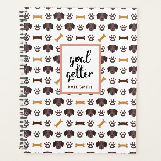 Kute German Short Haire Pointer Planner (Voorkant)