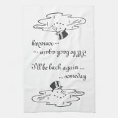 Kute gesmolten Snowman Old Silk Top White Theedoek (Verticaal)