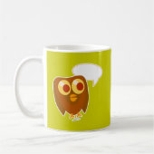 Kute  Gezegde Owl Cartoon Character Koffiemok (Links)