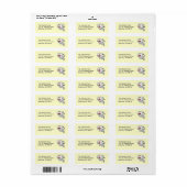 Kute Ghost Return-adreslabel Etiket (Full Sheet)