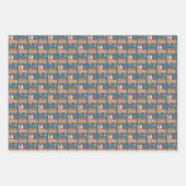 Kute Gingerbrood kerstfeestvieren Inpakpapier Vel (Voorkant)