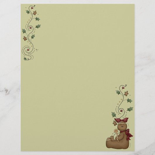 Kute Gingerbrood Recipe Page (Voorkant)