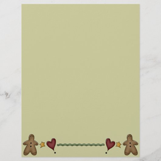 Kute Gingerbrood Recipe Page (Voorkant)