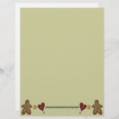 Kute Gingerbrood Recipe Page (Voorkant / Achterkant)