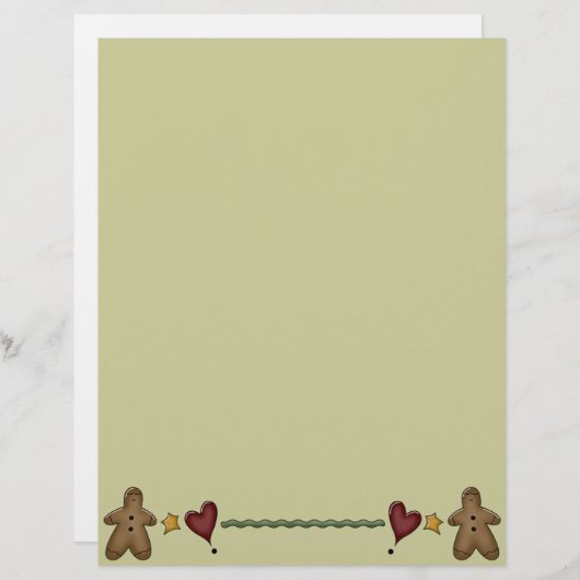 Kute Gingerbrood Recipe Page (Voorkant / Achterkant)