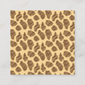 Kute Giraffe Animal Print Baby Bump Game Informatiekaartje (Achterkant)