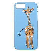 Kute Giraffe - babyblauw Case-Mate iPhone Case (Achterkant)