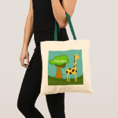 Kute Giraffe en Tree Specialized Canvas tas (Voorkant (product))