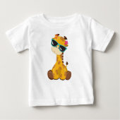 Kute Giraffe, Giraffe met zonnebril, stuitend dier (Voorkant)