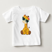 Kute Giraffe, Giraffe met zonnebril, stuitend dier