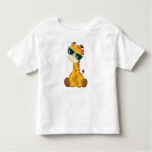 Kute Giraffe, Giraffe met zonnebril, stuitend dier
