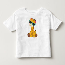 Kute Giraffe, Giraffe met zonnebril, stuitend dier Kinder Shirts