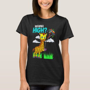 Kute Giraffe met vliegende vlieger voor Giraffe ki T-shirt
