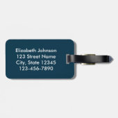 Kute Giraffe met vogels Bagagelabel (Achterkant horizontaal)