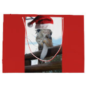 Kute Giraffe Teken uit voor Kerstmis Groot Cadeauzakje (Achterkant)