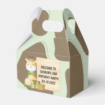Kute Giraffe voor Toddlers Favor Box