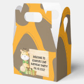 Kute Giraffe voor Toddlers Favor Box Bedankdoosjes (Geopend)