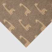 Kute Giraffes op bruine ontkoppeling Tissuepapier (Detail)