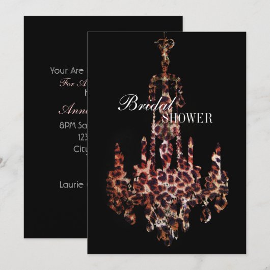 Kute girale kroonluifdrukkroonluier kaart (Voorkant / Achterkant)