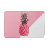 Kute girale tropische roze en witte ananas badmat (Voorkant)