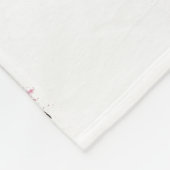 Kute girale waterverf florale triplets mijlpaal fleece deken (Hoek)