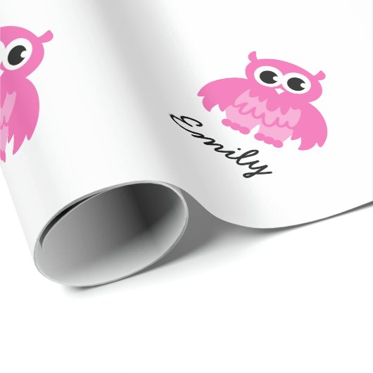 Kute girl baby shower girale roze spoelpapier cadeaupapier (Rol Hoek)