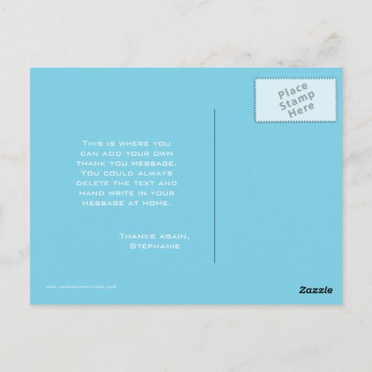 Kute girl die een paard rijdt, bedankt briefkaart (Achterkant)