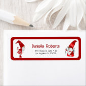 Kute girl gnome en cupid gnome etiket (Insitu)