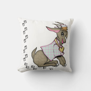 Kute Girl Goat met Jacket en Pet Pillow Kussen