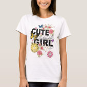 Kute Girl-vrouwen van hoge kwaliteit T-shirt (Voorkant)