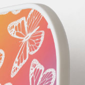 Kute Girly Butterfly Pastel Rainbow Add Jouw naam Pickleball Paddle (Links Detail)