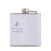 Kute Girly Friendship Heart Typography Quote Heupfles (Achterkant)