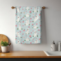 Kute Girly Paaster Bunny Modern Pink Floral