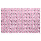 Kute Girly Sheep Pattern met naam op Roze Stof (Yard (91,4 cm))