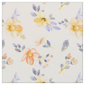 Kute Girly Waterverf Flower Floral Pattern Throw Stof (Close Up)