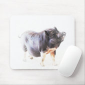 Kute glimlach Boerderij Varkenshart Muismat (Met muis)