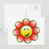 Kute glimlach briefkaart (Voorkant / Achterkant)