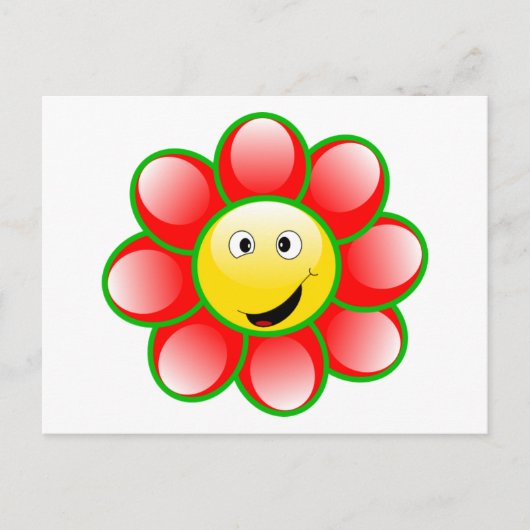 Kute glimlach briefkaart (Voorkant)