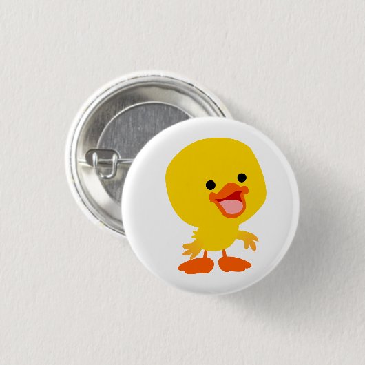 Kute glimlach Cartoon Ducking Button Badge (Voorkant /achterkant)