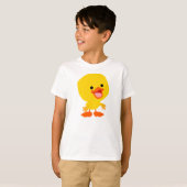 Kute glimlach Cartoon Ducking Children T-Shirt (Voorkant volledig)