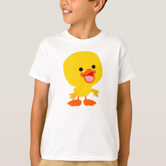 Kute glimlach Cartoon Ducking Children T-Shirt
