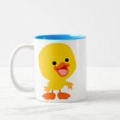 Kute glimlach Cartoon Ducking Mok (Links)