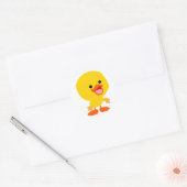 Kute glimlach Cartoon Ducking Sticker (Envelop)