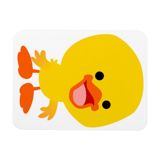 Kute glimlach-Cartoon Flexibel magneet (Horizontaal)