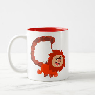 Kute glimlach Cartoon Manticore Mok