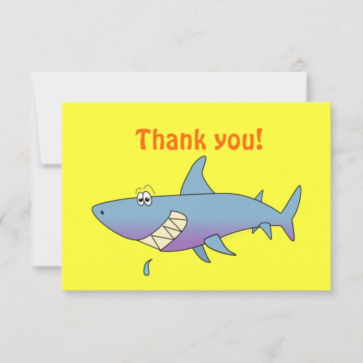Kute glimlach Cartoon Shark Sjabloon (Voorkant)